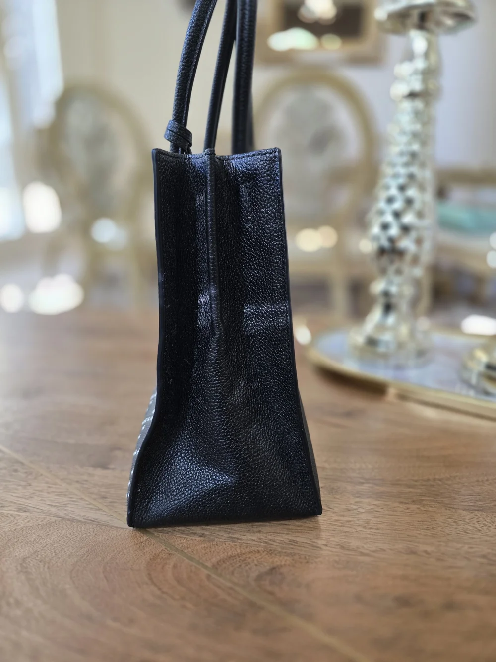 Michael Kors Black Studded Tote Bag